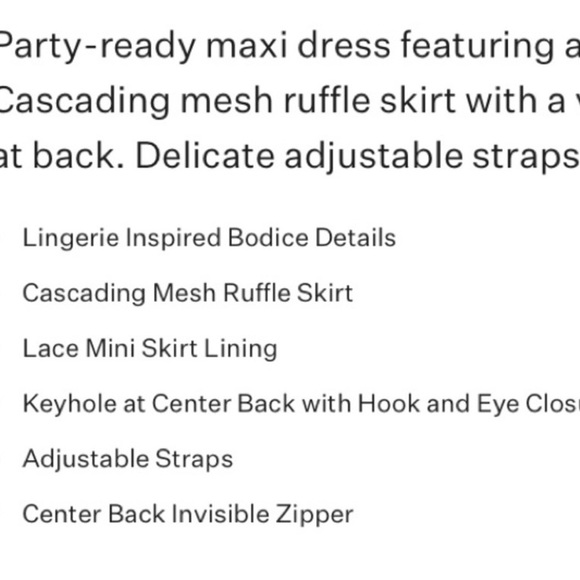 For Love & Lemons Rosario Maxi Dress in blue. NEW WITH TAGS. Never worn - Picture 10 of 11